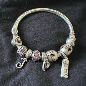 Brighton Hinged charm bracelets with charms